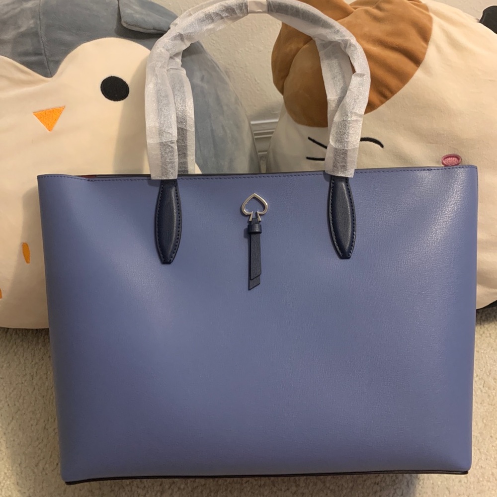 KATE SPADE ADEL LARGE TOTE SHOULDER BAG Bluebrycml